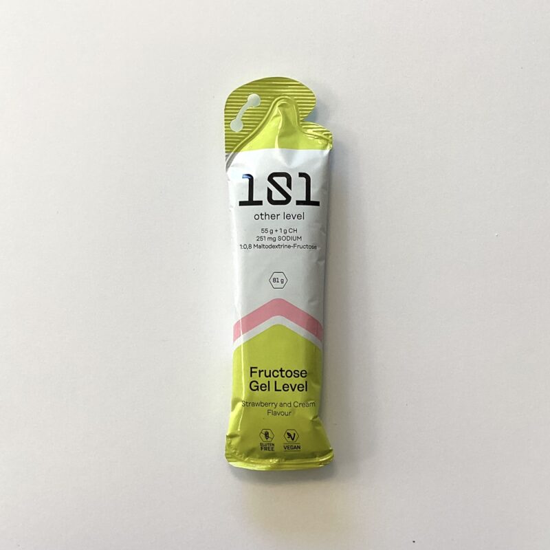 FRUCTOSE GEL LEVEL SABOR DE FRESA Y CREMA 81GR